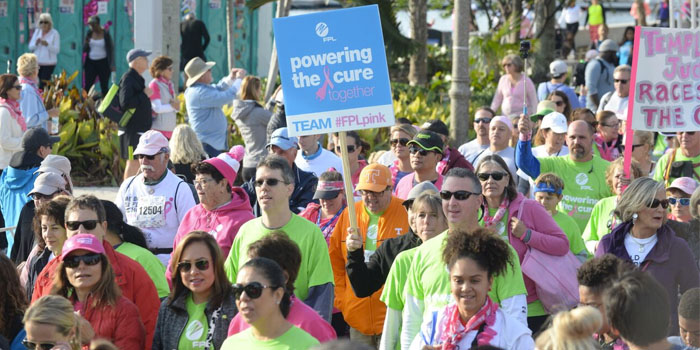 Flagler Drive in Downtown West Palm Beach is shut down for the 5K along the waterfront