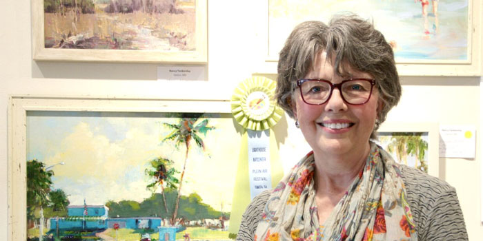 Artist Nancy Tankersley who was the grand-prize winner of the fourth annual Plein Air event will be judging the paintings during this years event