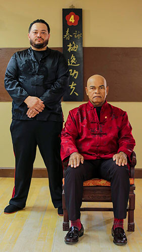 Sifu James Hindman of Jupiter Wing Chun and Grandmaster Julian Cordero of Palm Beach Wing Chun