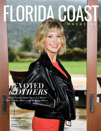 Olivia Newton-John on Florida Coast Magazine Fall 2019 edition