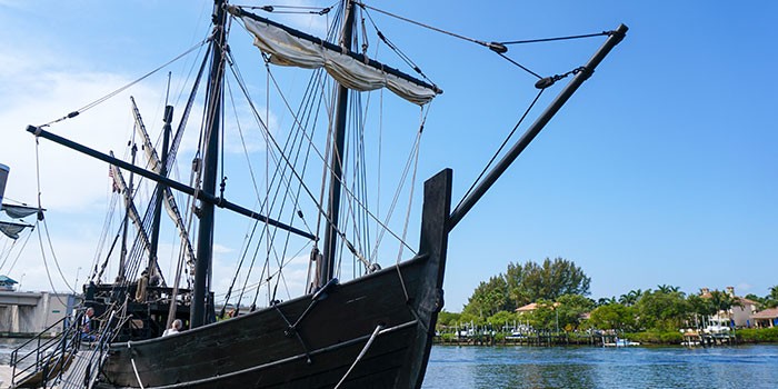 Columbus' Ships Dock In Jupiter