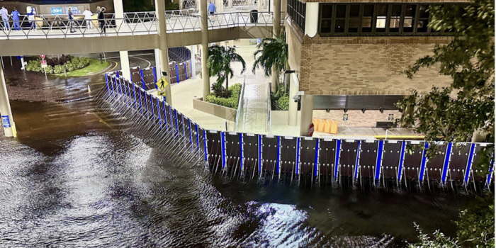 Tampa General Hospital built fence to prepare for Hurricane Milton