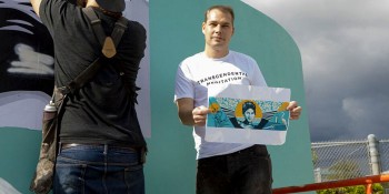 Shepard Fairey Unveils Mural at Jupiter Community High School 